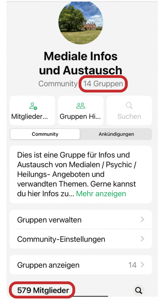 Screenshot WhatsApp Community